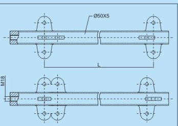 LG-1拉杆支撑杆CAD