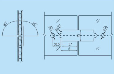 玻璃门夹YJ01CAD