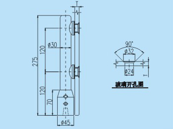 玻璃连接件YJ202CAD