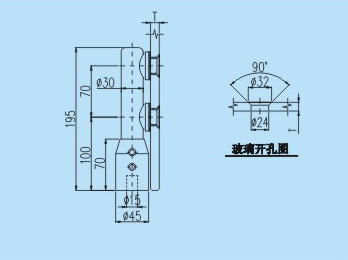 玻璃连接件YJ202CAD